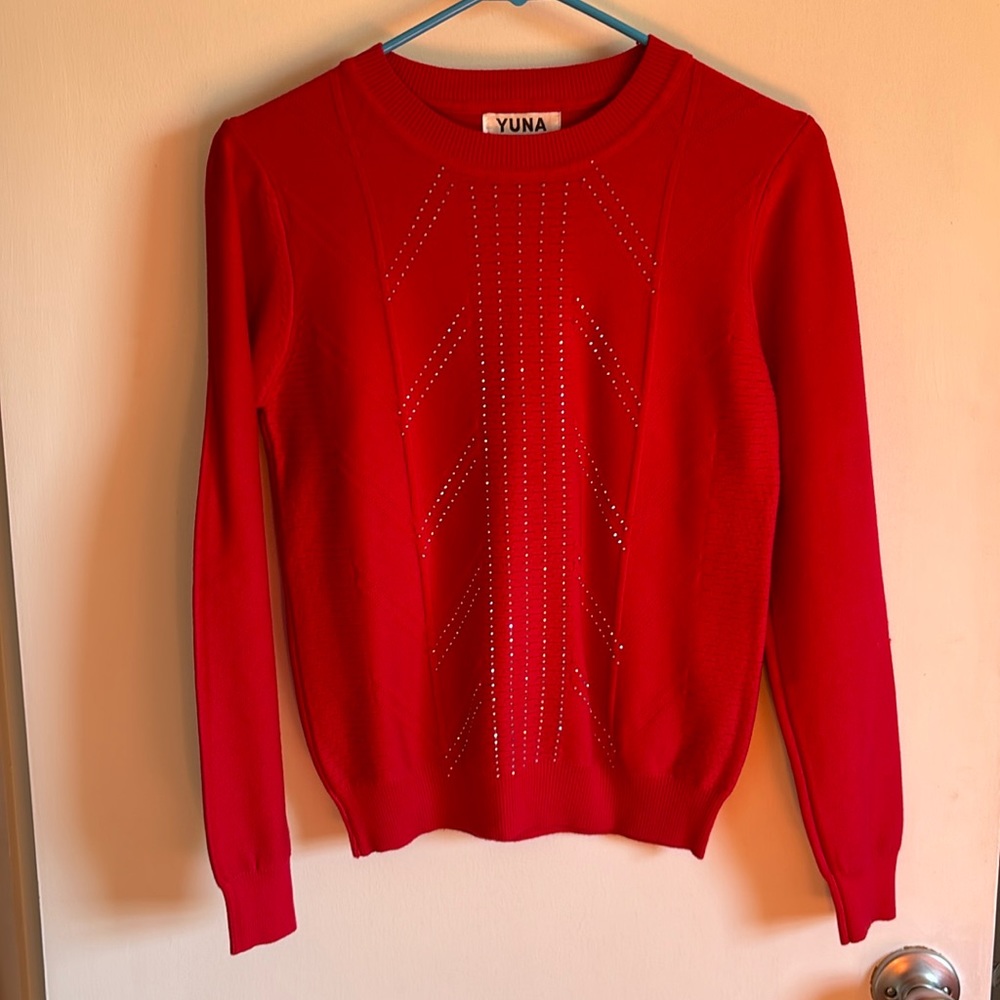 YUNA Red Sweater